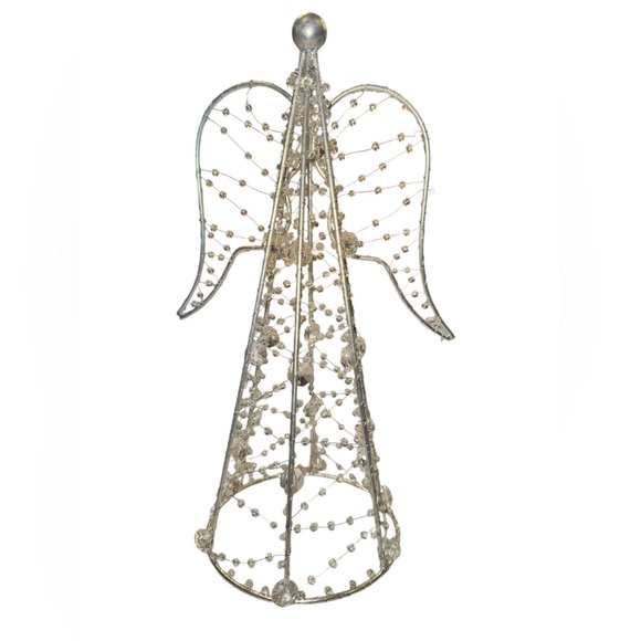 Other - Beautiful Silver Wire and Bead Angel